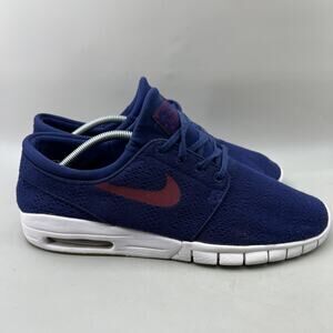 Nike Stefan Janoski Max Skateboard Shoes Men's 12 Blue Running Comfort Sneakers